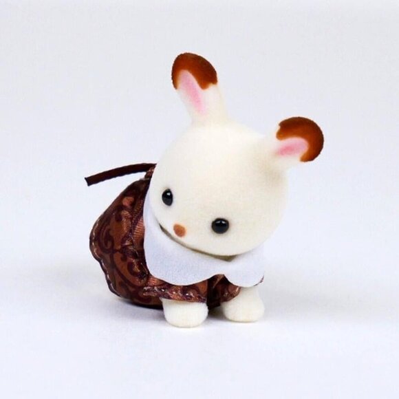 Calico‎ Critters Sylvanian Families C-74 Chocolate Rabbit Baby - Anniversary Ed - Picture 3 of 5